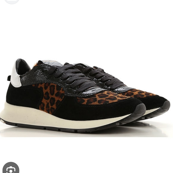 Philippe Model Leopard Print Montecarlo Sneakers - Picture 2 of 9